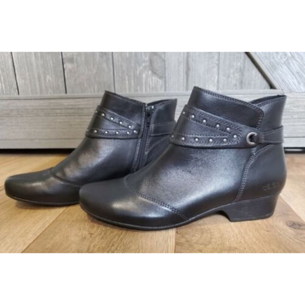 Excellent Taos Women's Ultimo Black Zip-Up Booties US 8.5 Women’s
